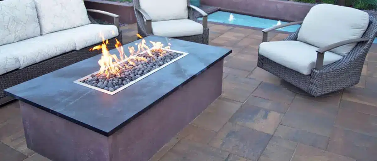 gas fire table